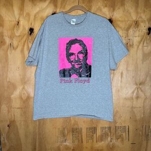Vintage Gildan Pink Floyd The Barber Andy Griffith Gray 90s T Shirt Sz XL